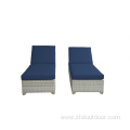 Rattan Furniture Garden Sun Lounger Modern Outdoor